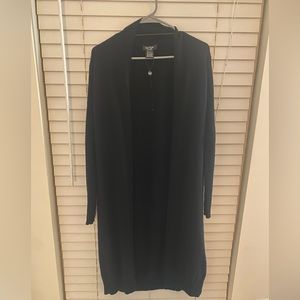 Lord & Taylor 100% Cashmere Long Cardigan Sweater